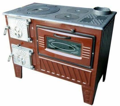 Отопительно-варочная печь МастерПечь ПВ-03 с духовым шкафом, 7.5 кВт в Омске