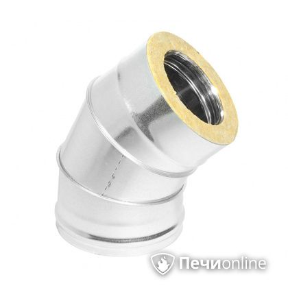 Колено 135° (45°) Теплов и Сухов Отвод Термо 45* ОТ-Р 430-0.5/оцинковка D150/210 в Омске