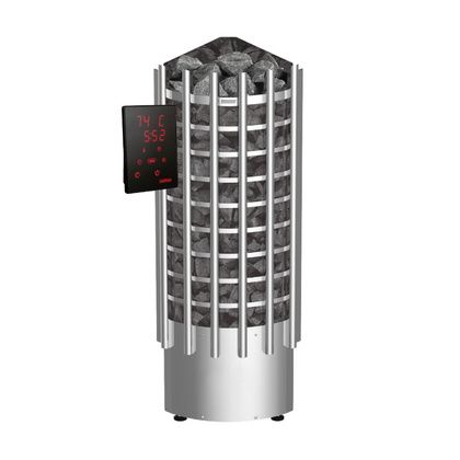 Электрокаменка для сауны Harvia Glow Corner TRC90XE c цифровой панелью управления в Омске
