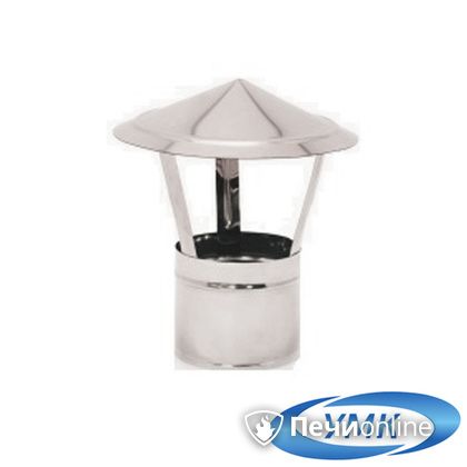 Дымоход УМК Зонт D115 0.5 мм. нержавейка в Омске