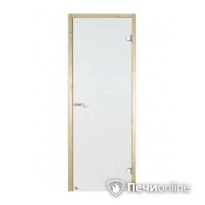 Дверь для бани Harvia Стеклянная дверь для сауны 7/19 коробка сосна сатин D71905М в Омске